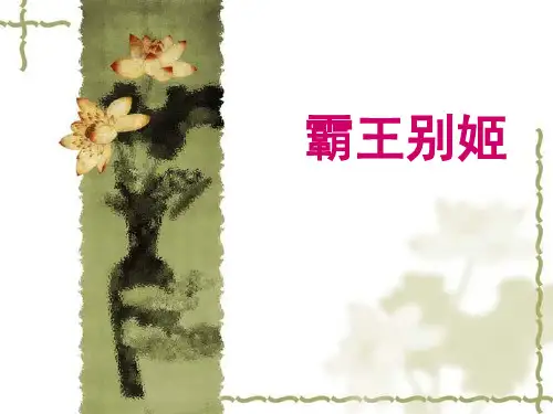 景别分析-《霸王别姬》