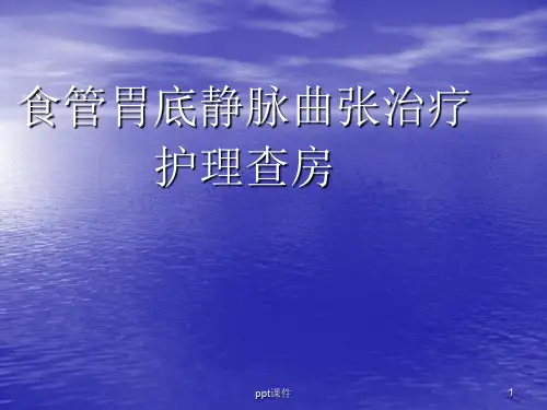 食管胃底静脉曲张的护理ppt课件