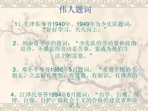 党旗队旗飘起来队会
