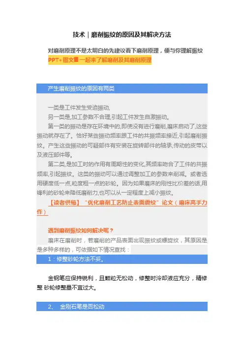 技术｜磨削振纹的原因及其解决方法