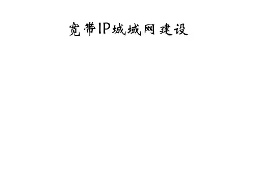 城域网技术交流