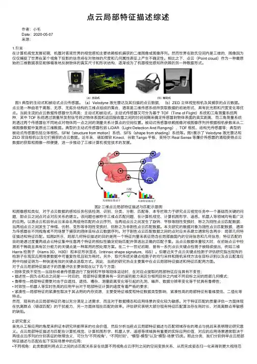 点云局部特征描述综述