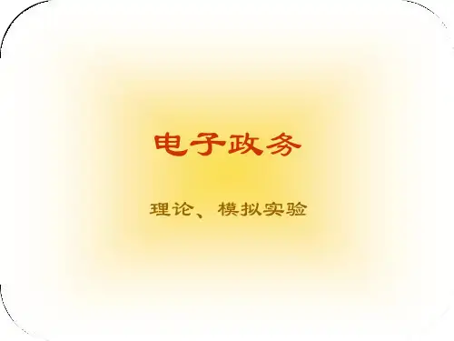 电子政务 课件共103页文档
