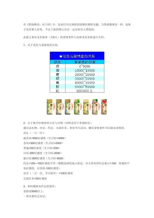 牧场物语双子村男主角全恋爱事件
