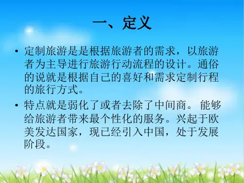 定制旅游简析