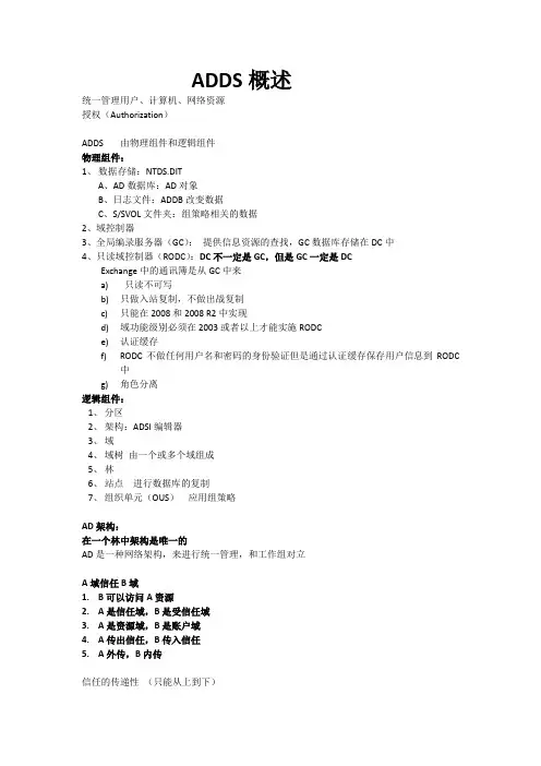 ADDS概述