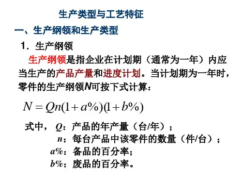 生产类型与工艺特征