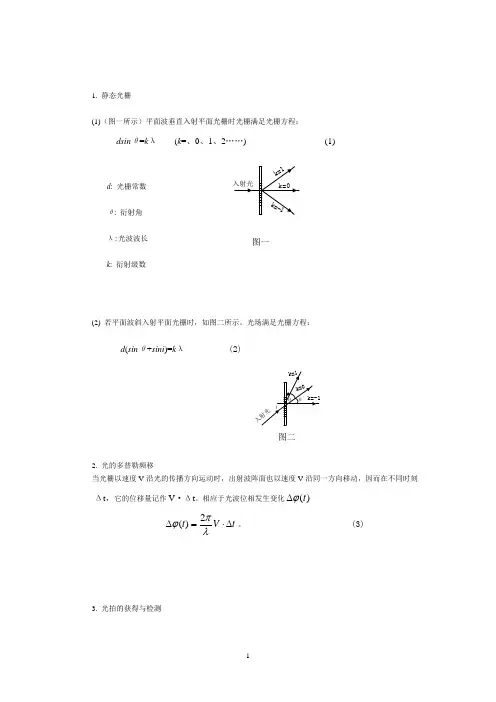 双光栅弱振动测量仪