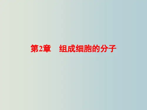 高考生物 一轮复习 2.1细胞中的元素和化合物 细胞中的无机物 新人教版必修1