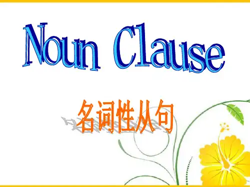 名词性从句课件-2023届高三英语二轮复习