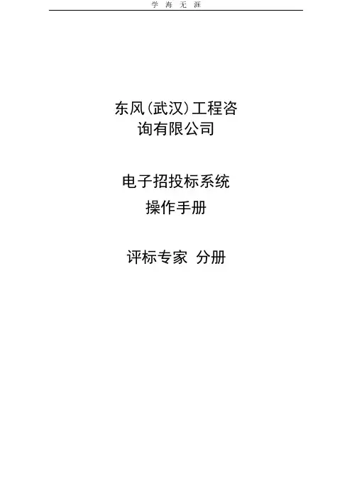 2020年全流程线上评标专家评标操作手册.pdf