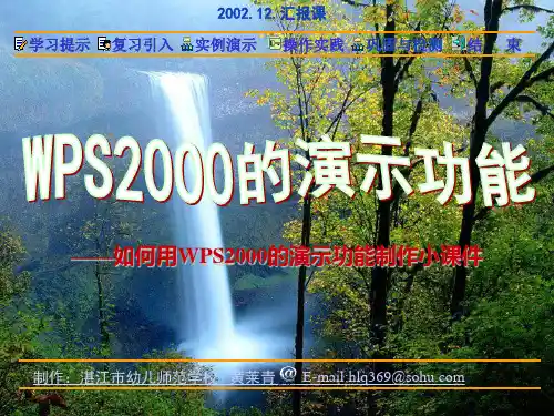 wps讲义