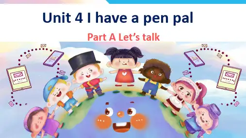 人教PEP版英语六年级上册Unit4I have apenpalPartA Let's talk课件