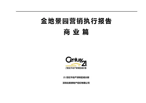 金地-景园营销执行报告(商业篇)