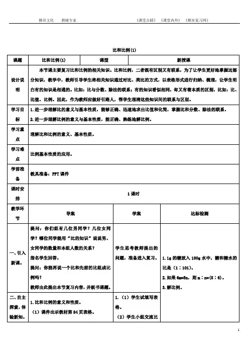 比和比例(1)