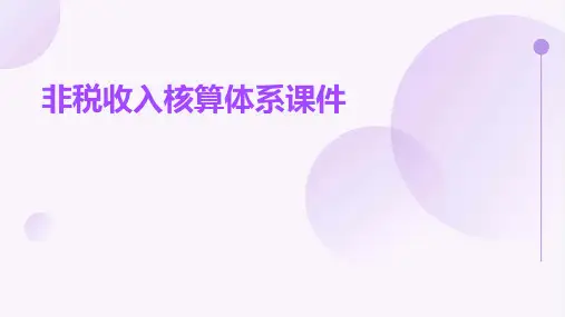 非税收入核算体系课件