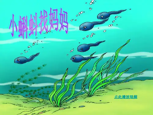 小蝌蚪找妈妈ppt课件一年级语文下册