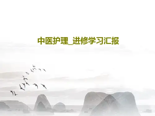 中医护理_进修学习汇报28页PPT