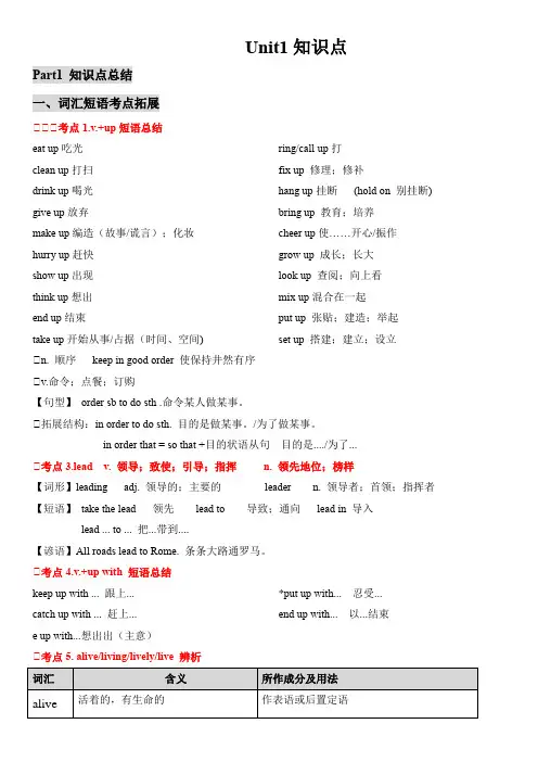单元整本书笔记知识点牛津译林版英语九年级上册