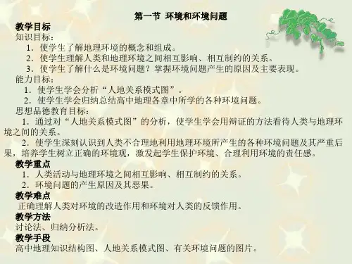 环境和环境问题-PowerPoint演示文稿