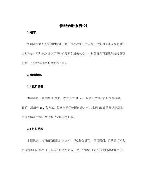 管理诊断报告01
