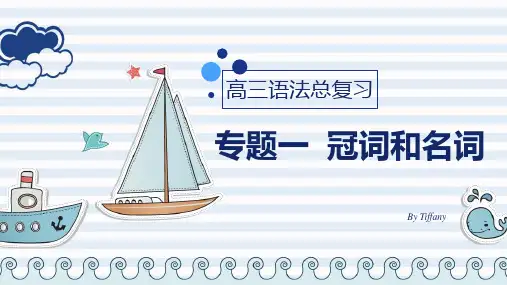 2023届高考英语二轮复习专题一：冠词和名词课件