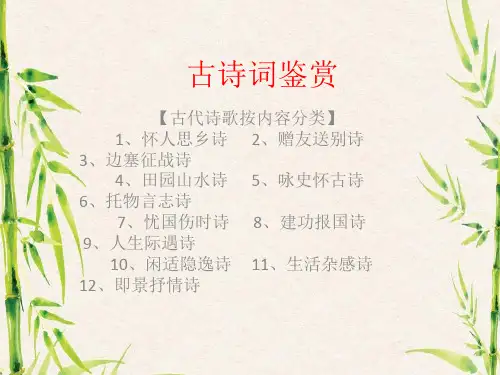 古诗词鉴赏.ppt