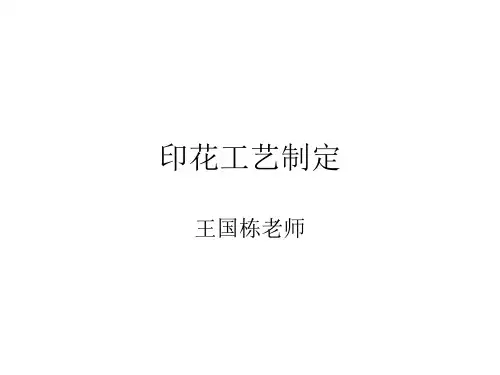 PPT-印花工艺制定
