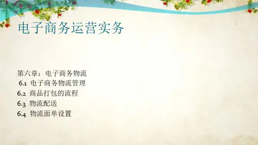 电子商务运营实务培训课件(ppt 36页)
