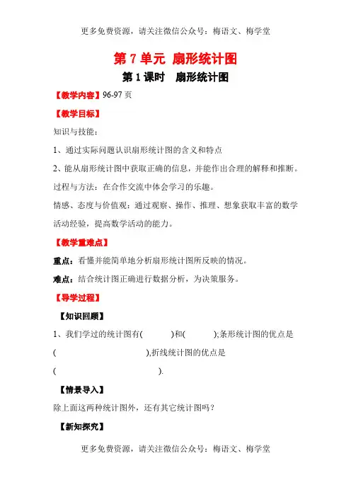 第1课时  扇形统计图