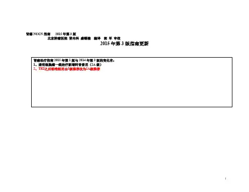 2015年第3版指南更新