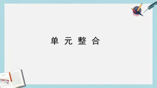 高中历史第四单元雅尔塔体系下的冷战与和平单元整合课件新人教版选修3