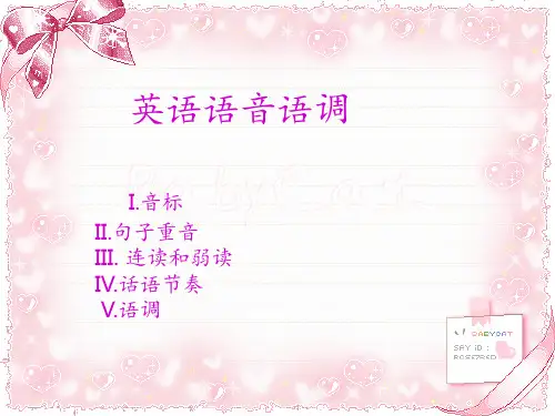 英语语音语调 ppt课件