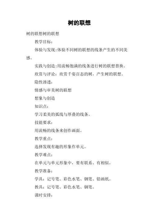 树的联想