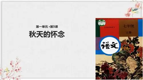 人教部编版七年级语文上册优质课件《秋天的怀念》