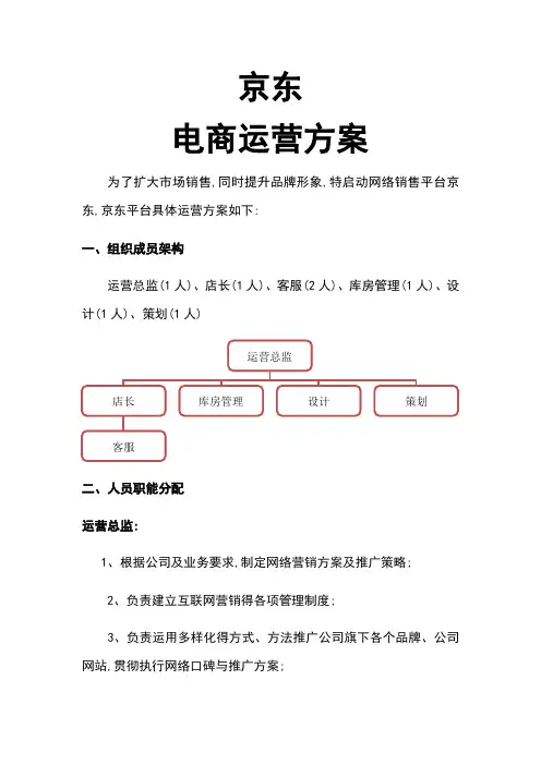 京东电商运营方案