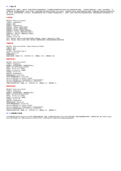 Windows Server 2008集群 + SQL Server 2008数据库主主模式双机集群