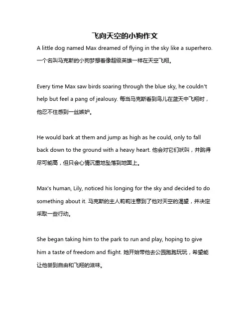 飞向天空的小狗作文