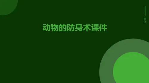 动物的防身术课件