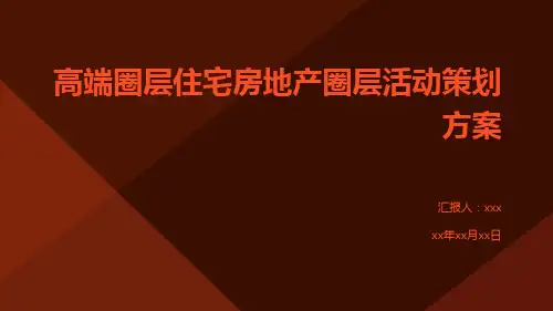 高端圈层住宅房地产圈层活动策划方案