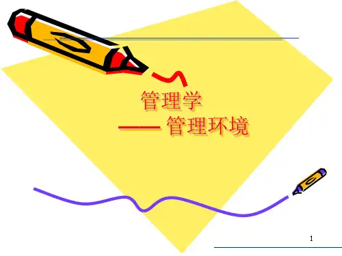 管理学—— 管理环境