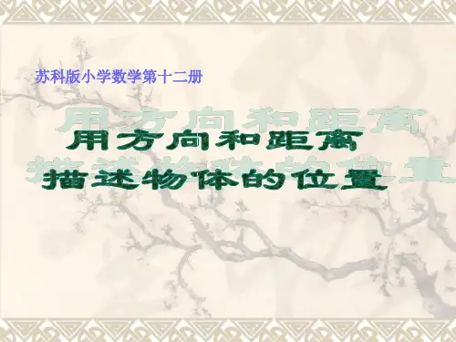 苏科版六年级下册《确定位置》课件