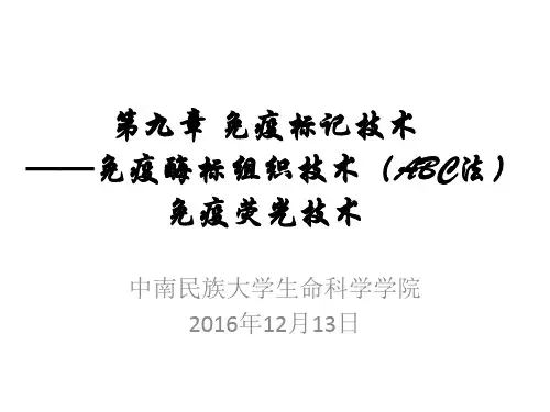 第九章免疫标记技术2016
