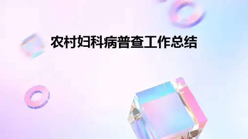 农村妇科病普查工作总结PPT