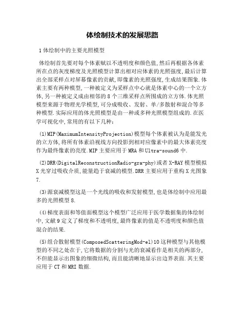 体绘制技术的发展思路