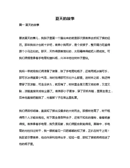 作文《夏天的故事》