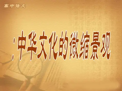 成语：中华文化的微缩景观精品PPT课件