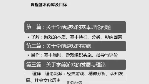 学前游戏论第二篇PPT课件
