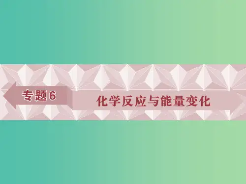 高考化学总复习 必修部分 专题6 化学反应与能量变化 第一单元 化学反应中的热效应课件 苏教版