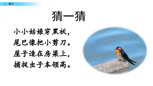 部编人教版三年级语文下册第二课《燕子》课件